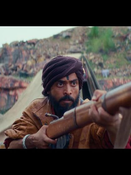 Styling the villain's look for the Freefire x Sholay ad. I used earthy tones, a turban, and rugged textures to create a formidable presence.