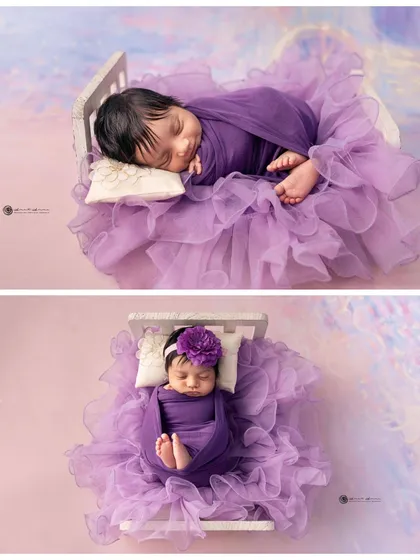 Two angles of the same beautiful setup, showing the versatility of a single pose and how we can capture different details and moods.