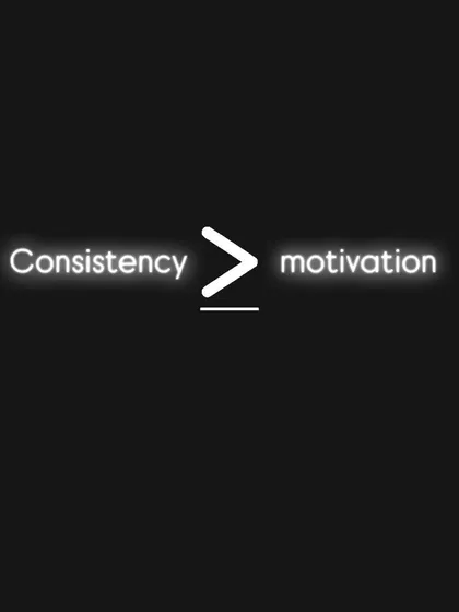 Consistency is greater than motivation. This simple but powerful quote is a reminder that small, daily efforts are what truly lead to long-term success in any health journey.