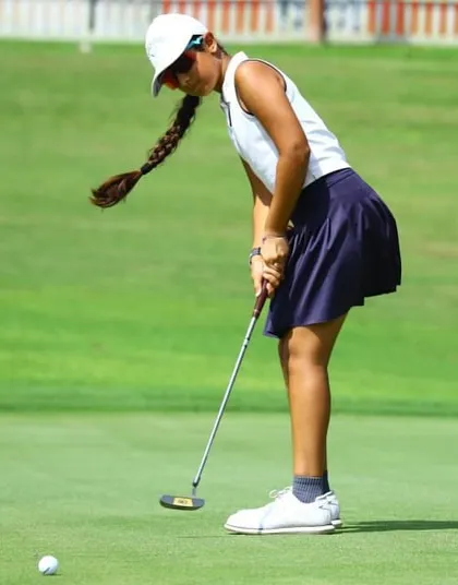 Jenaya Bamnyal demonstrates perfect putting form on her way to a 1st Runner-Up finish at the US Kids Golf Championship.