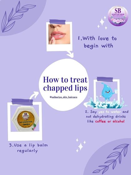 Say goodbye to chapped lips with these three simple steps. Start with love, say yes to water instead of dehydrating drinks like coffee, and use a nourishing lip balm regularly.