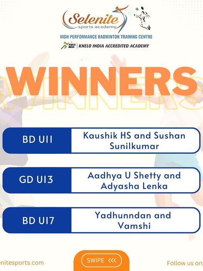 Selenite Sports - High Performance Badminton Training Our Champions' Podium Finishes photo 28