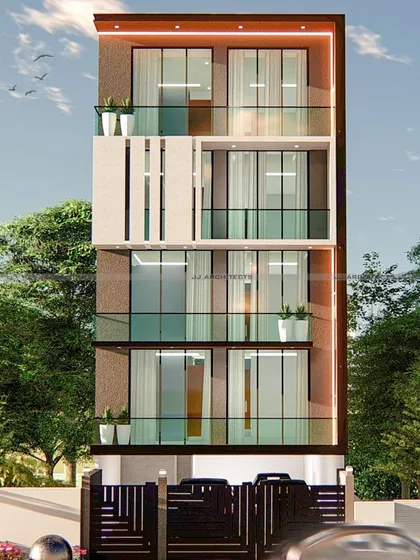 As a team of registered architects and engineers, we specialize in builder floor planning, interiors, and facade upliftments. We focus on utilizing every square inch of space effectively for our clients across Delhi NCR.