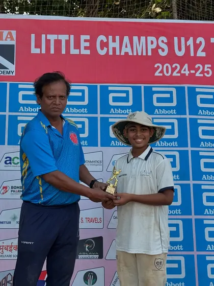 Every player contributes to a championship. Here's another one of my boys being recognized for his performance during the victorious U-12 Little Champs Tournament.