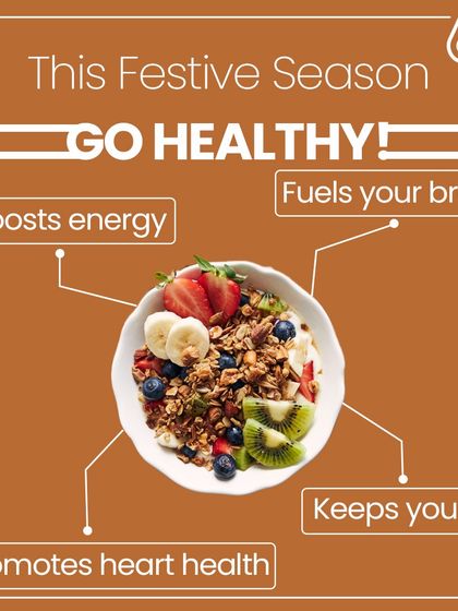 This festive season, go healthy! Our meals are designed to fuel your brain, boost your energy, promote heart health, and keep you fit so you can enjoy the celebrations to the fullest.