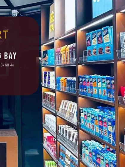 A look inside our Cococart store, with shelves stocked full of imported chocolates and candies, a paradise for anyone with a sweet tooth.
