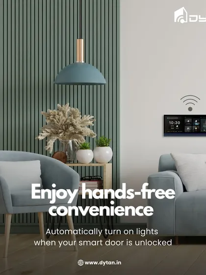 Enjoy hands-free convenience. I can set up your system so that lights automatically turn on when your smart door is unlocked, all managed through the HomePad.