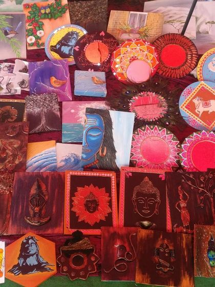 Anesha Artgallery - Indian Folk Art & Home Decor Behind the Art: My Creative Process photo 14