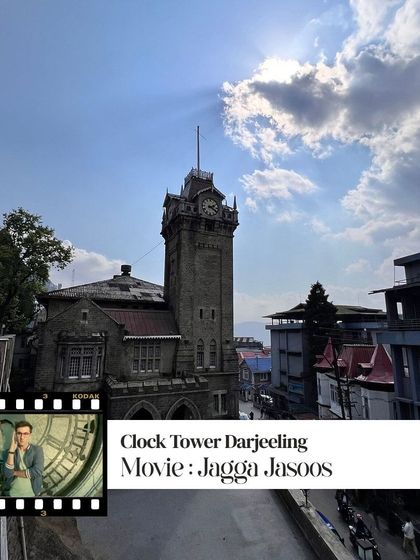 The Clock Tower in Darjeeling from the movie 'Jagga Jasoos'. We love finding these unique locations that have a touch of Bollywood magic.