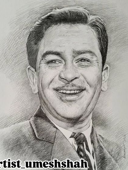 An amazing artwork of the legendary actor, created with an 8B pencil for deep, rich finishing.