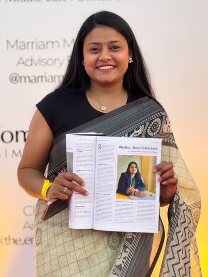 Proudly displaying the feature article about my work. Recognition like this motivates me to continue breaking barriers and fighting for what's right.