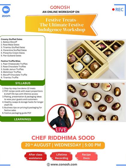 Conosh - Online Culinary Workshops Festive Baking & Gifting Hampers photo 4
