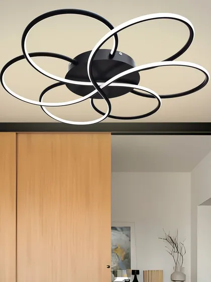 The modern floret chandelier is also a great choice for a hallway or entryway. Its design is interesting from all angles and it provides ample light for transitional spaces.