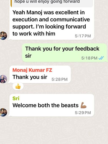 The work doesn't stop after the session. I provide 24/7 support for my clients, and getting feedback like this after day one of a new program shows that the team and I are on the right track.