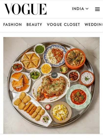 A full Bohri thaal I photographed, featured in Vogue India. This shot captures the communal and celebratory nature of the meal.