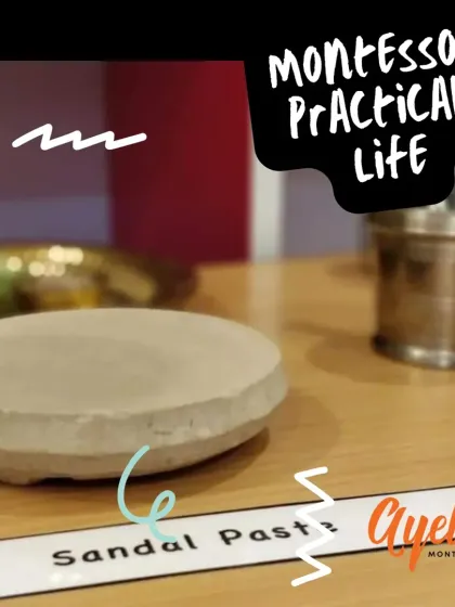 Practical Life activities are the foundation of the Montessori environment. Activities like preparing sandal paste connect children to their culture, develop fine motor skills, and build concentration.