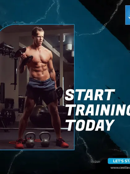 Start your training today. This image of a member ready to lift captures the moment of decision, encouraging you to take the first step towards your goals.