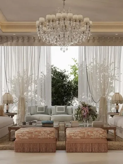 Where form meets heritage, and every detail is deliberate. This drawing room is a study in calm, cultivated opulence, featuring intricate ceiling cornices, classical columns, and layered seating arrangements designed to welcome, gather, and resonate.