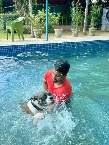The joy of weightlessness in water is a great experience for dogs of all ages and fitness levels.