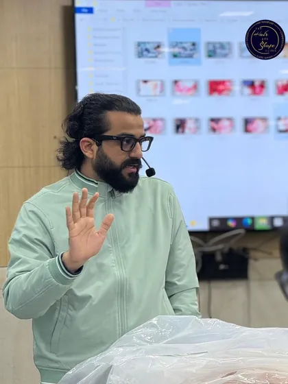 Explaining a complex technique during a teaching session. My goal is to make advanced surgical concepts accessible and understandable for the doctors I mentor.