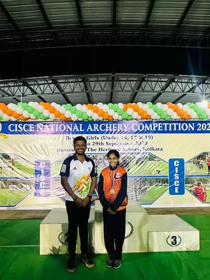 A proud coach moment with our national silver medalist. This is the result of countless hours of practice and dedication.