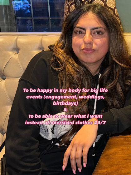 Another reason: to be happy in my body for big life events and to wear what I want instead of oversized clothes 24/7.