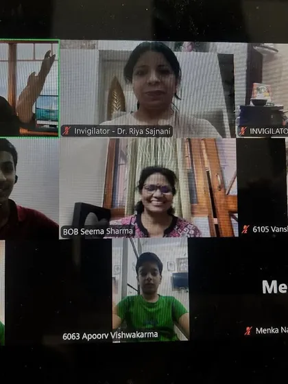 A screenshot from one of our online classes. I, Dr. Riya Sajnani, personally invigilate and guide students during these interactive sessions to ensure quality learning from anywhere in the world.