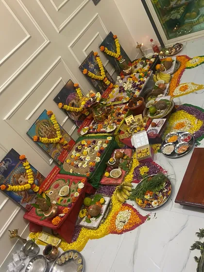A Vastu Shanti puja is essential for purifying a new home and filling it with positive vibrations. This is a glimpse of the detailed and authentic ceremony we helped organize for a client's Griha Pravesh.