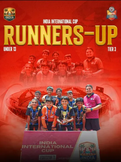 Another one of our Under-13 teams battled hard to become Runners-Up in Tier 3 of the India International Cup.