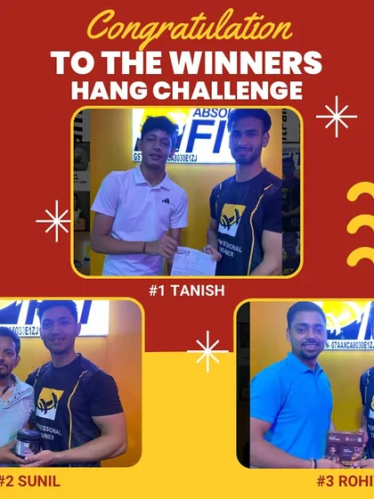 Celebrating the winners of our Hang Challenge. These strong boys showed remarkable endurance.