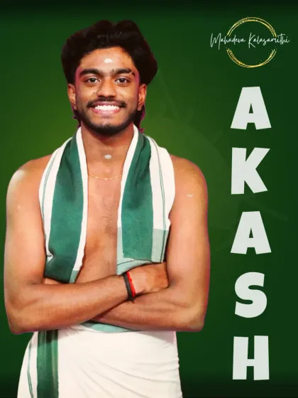 Welcome to the team, Akash. We are thrilled to have you join the Mahadeva Kalasamithi crew.