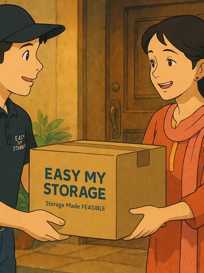 This unique, Ghibli-style artwork captures the heart of our service: a friendly, convenient, and caring delivery experience. We aim to bring a little bit of magic to your moving day.