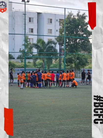 United as a team, our players huddle up before a training session. This is where we build chemistry and reinforce our goals for the day.