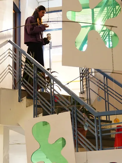 A behind-the-scenes shot of me setting up decorations. Every little detail contributes to the overall experience of the event.
