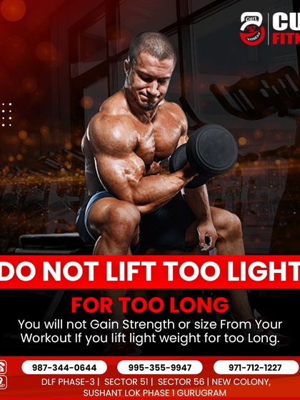 On the other hand, don't lift too light for too long. To gain strength or size, you need to challenge your muscles. I help clients find the right balance.