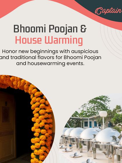 My catering services are perfect for honoring new beginnings like a Bhoomi Poojan or housewarming. This image combines traditional decor with a professional catering setup, reflecting my ability to blend tradition with modern service.