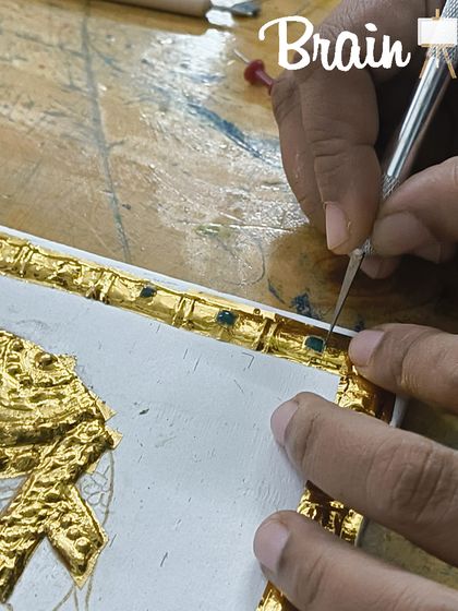 BrainArt Studio - Adult Art & Craft Workshops Tanjore Painting: The Royal Art photo 13