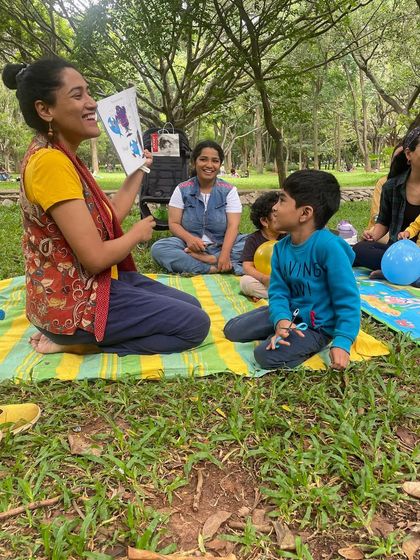 The look of pure delight on a child's face as he listens to a story about monsters. Sparking this kind of joy and curiosity is what Cubbon Tales is all about.