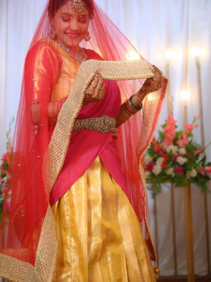 Trendsboutique - Custom Bridal & Festive Wear for Women Timeless Langa Davani & Half Sarees photo 8