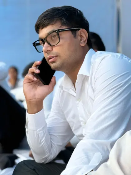 On the phone, always connected and available. Legal issues can arise at any time, and I make sure I am there for my clients when they need me.