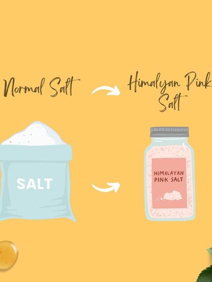 Even small swaps make a big difference. We use Himalayan pink salt instead of regular table salt for its mineral content and cleaner taste.