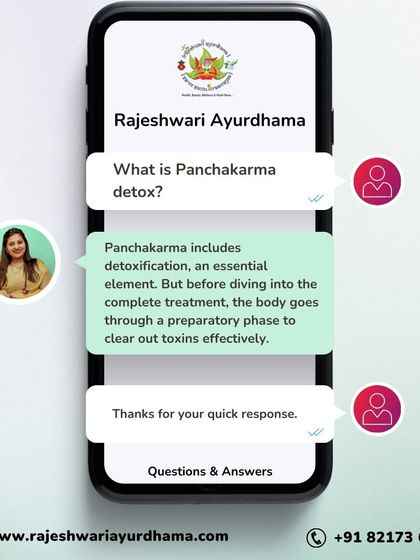 Panchakarma is a comprehensive detoxification therapy. Before the main cleanse, your body undergoes a preparatory phase (Poorvakarma) to ensure toxins are ready to be cleared out effectively and safely.