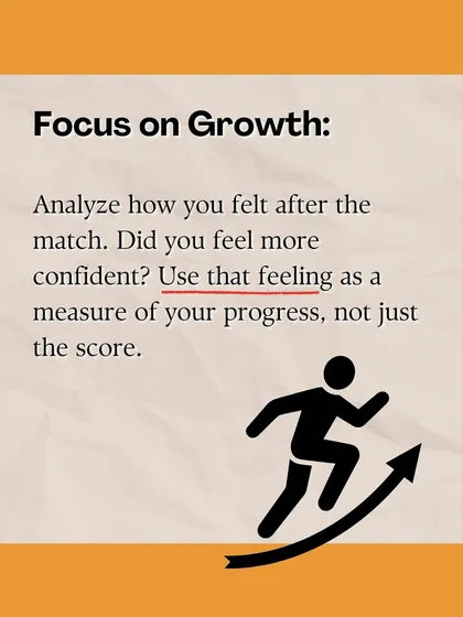 Focus on growth, not just the score. We encourage players to analyze how they felt after a match. A feeling of increased confidence is a sign of real progress.