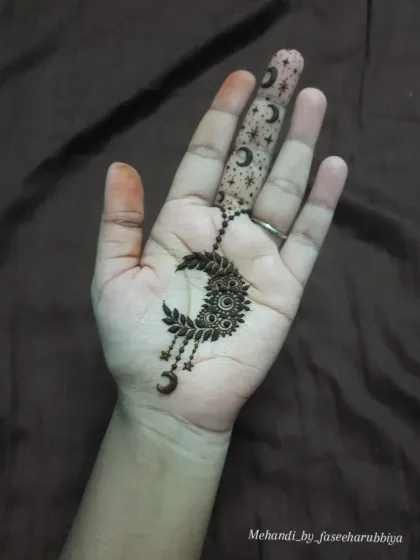 A Ramadan-inspired design with a crescent moon and stars, perfect for celebrating the holy month.