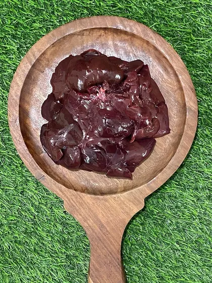 Fresh rabbit liver, another excellent organ supplement. Liver is a great source of Vitamin A, iron, and other essential nutrients.