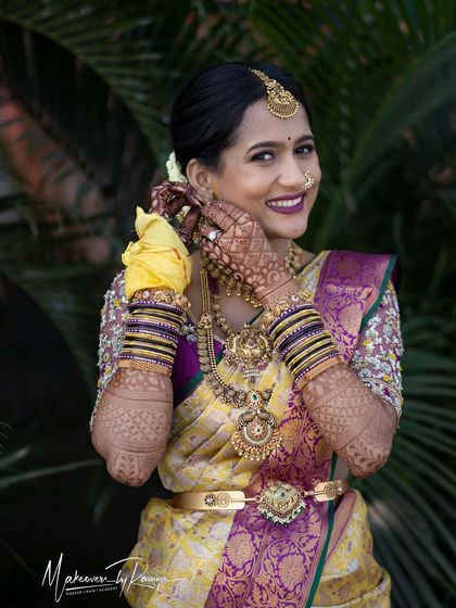 Makeovers by Ramya - Hair Styling & Saree Draping South Indian Wedding Diaries photo 49