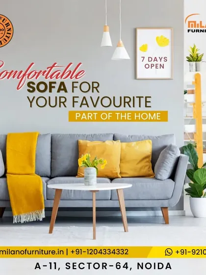 A comfortable grey sofa that can be the favorite part of your home. We offer customization to make each piece uniquely yours, with options for fabrics and accents.
