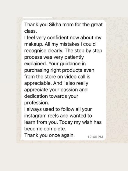 Shikha Agarwal - Personal Self-Makeup Classes Hear From My Students photo 10