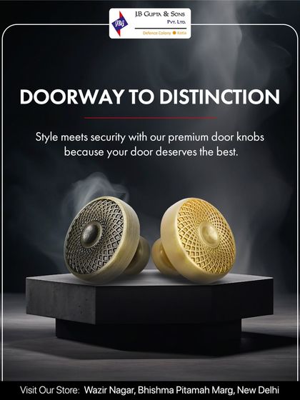 A doorway to distinction. Our premium door and cabinet knobs, featuring a textured, modern design, blend style with security.