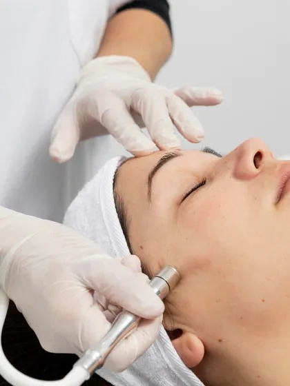 Microdermabrasion is a form of gentle physical exfoliation I perform to polish away dead skin cells. It's a great no-downtime treatment for maintaining a fresh, healthy glow.